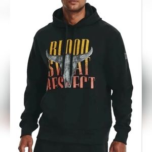 Under Armour Hoodie Sweatshirt Project Rock Full Zip Western Skull Men L